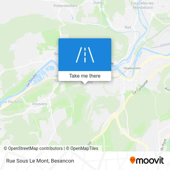 Rue Sous Le Mont map