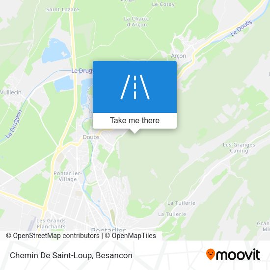 Chemin De Saint-Loup map