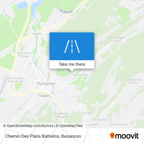 Mapa Chemin Des Plans Battelins