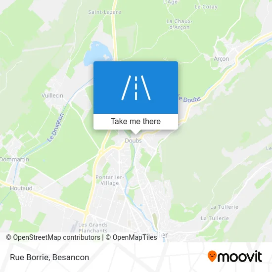 Rue Borrie map