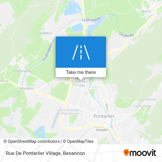 Rue De Pontarlier Village map