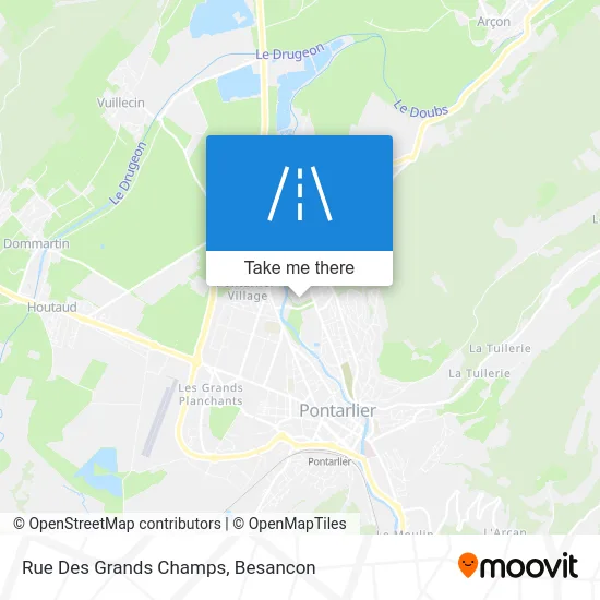 Rue Des Grands Champs map