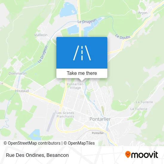 Rue Des Ondines map