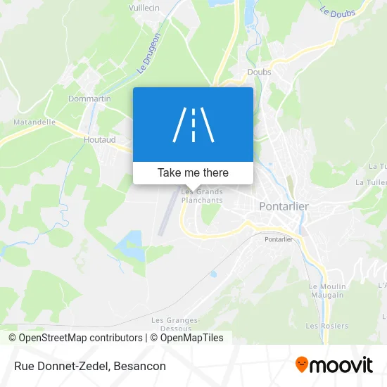 Rue Donnet-Zedel map
