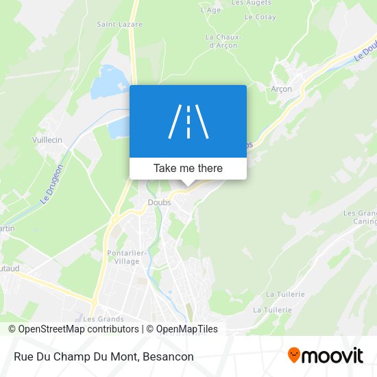 Rue Du Champ Du Mont map