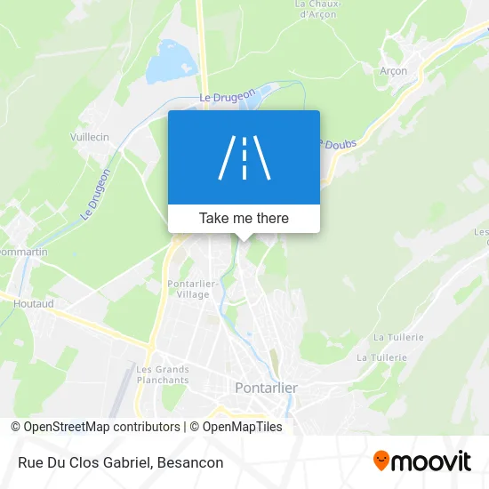 Rue Du Clos Gabriel map