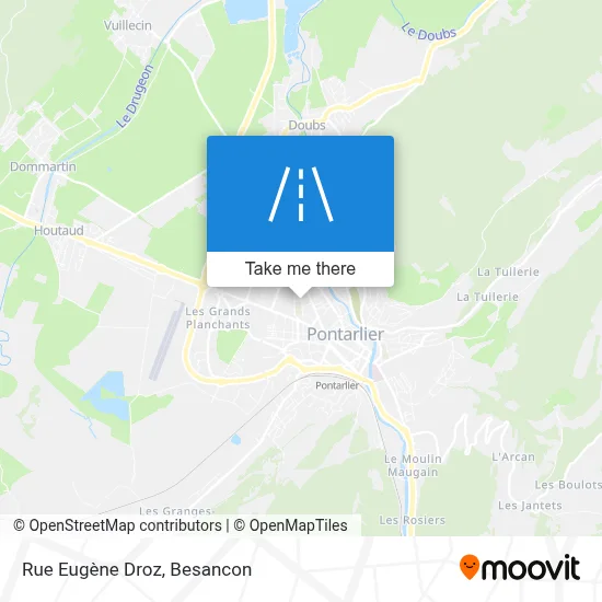 Rue Eugène Droz map