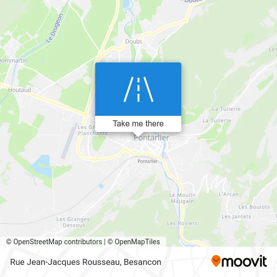 Rue Jean-Jacques Rousseau map