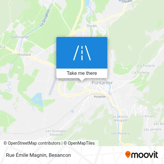 Rue Émile Magnin map