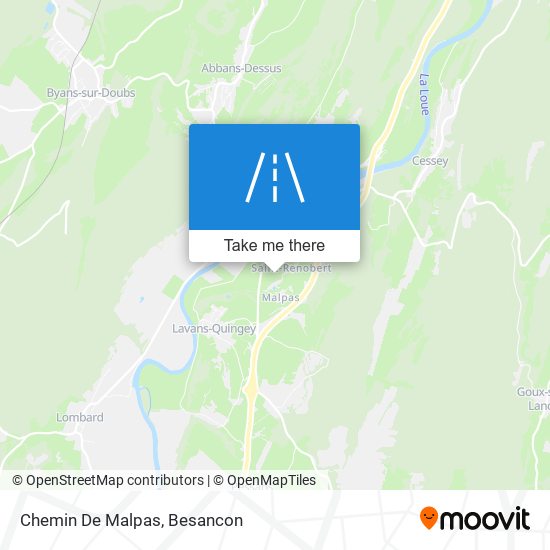 Chemin De Malpas map