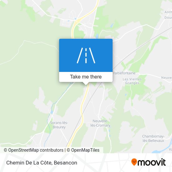 Chemin De La Côte map