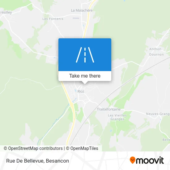 Rue De Bellevue map