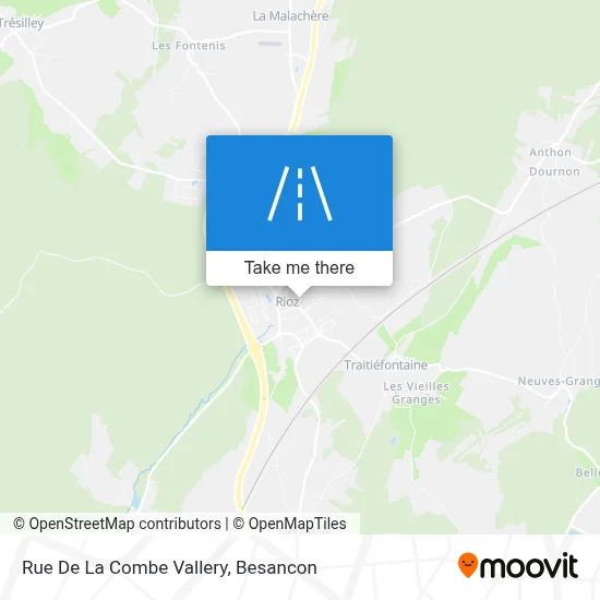 Rue De La Combe Vallery map