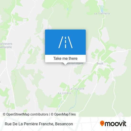 Rue De La Perrière Franche map