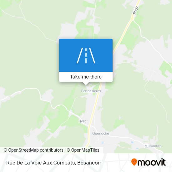 Rue De La Voie Aux Combats map