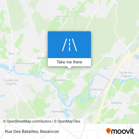 Rue Des Batailles map