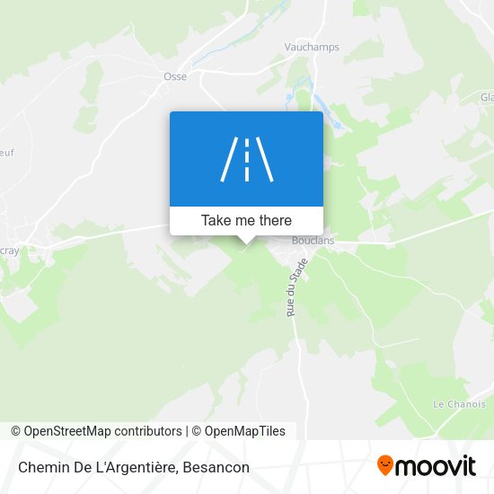 Chemin De L'Argentière map