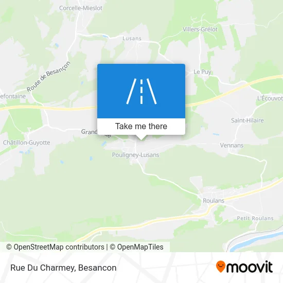 Rue Du Charmey map