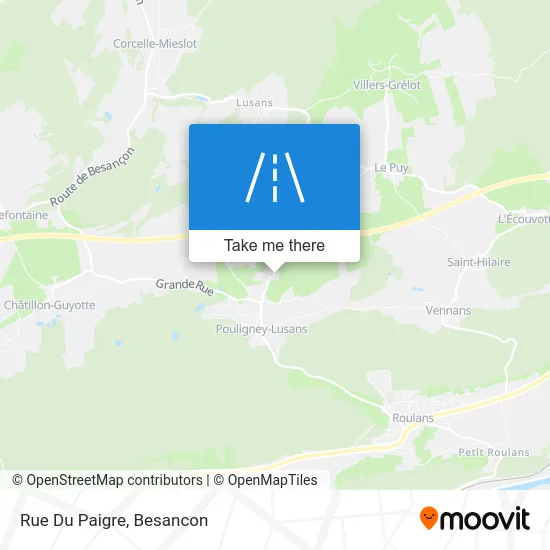 Rue Du Paigre map