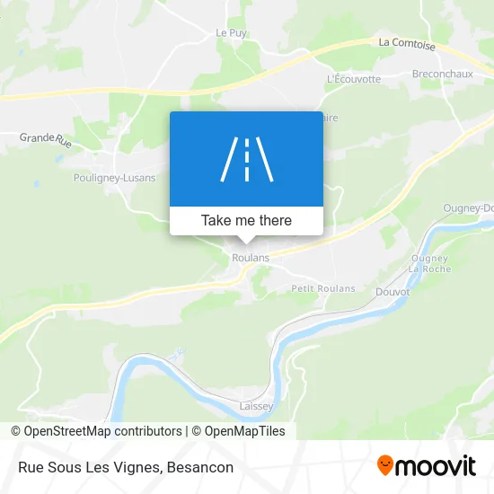 Rue Sous Les Vignes map