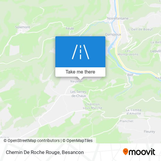 Mapa Chemin De Roche Rouge