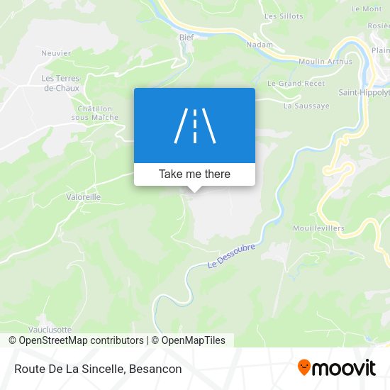 Route De La Sincelle map
