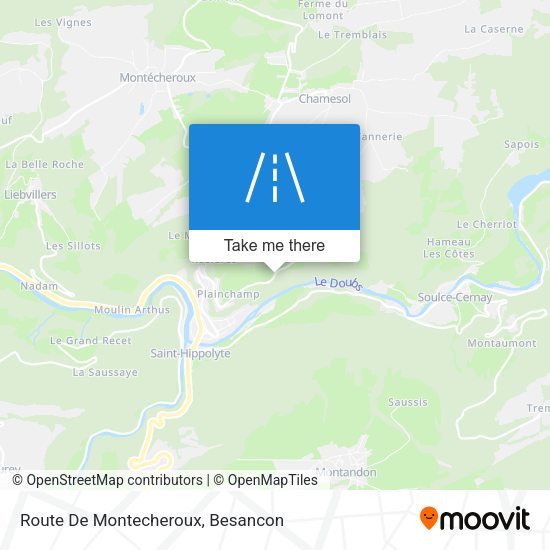 Route De Montecheroux map