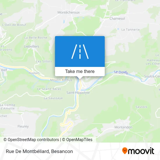 Rue De Montbéliard map