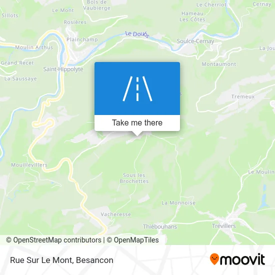 Rue Sur Le Mont map