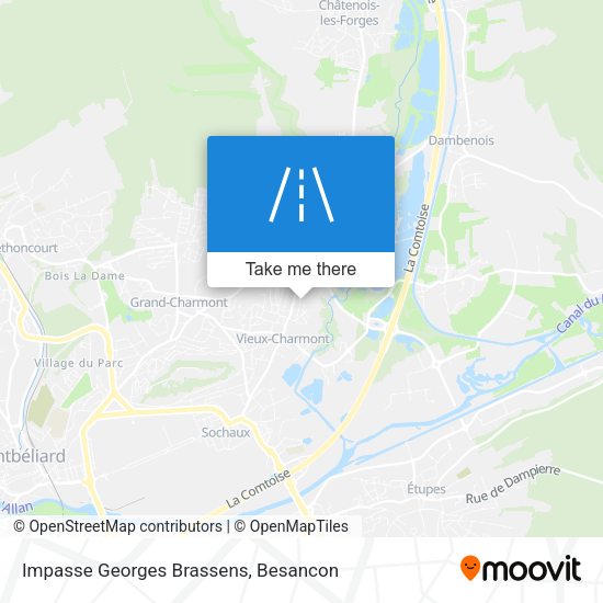 Impasse Georges Brassens map