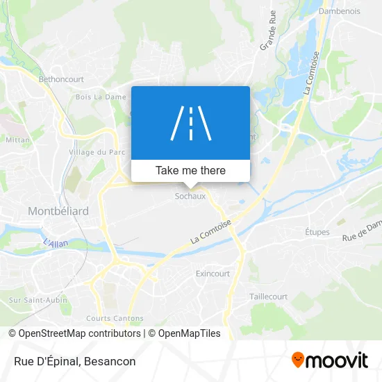 Rue D'Épinal map