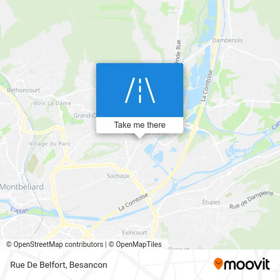 Rue De Belfort map
