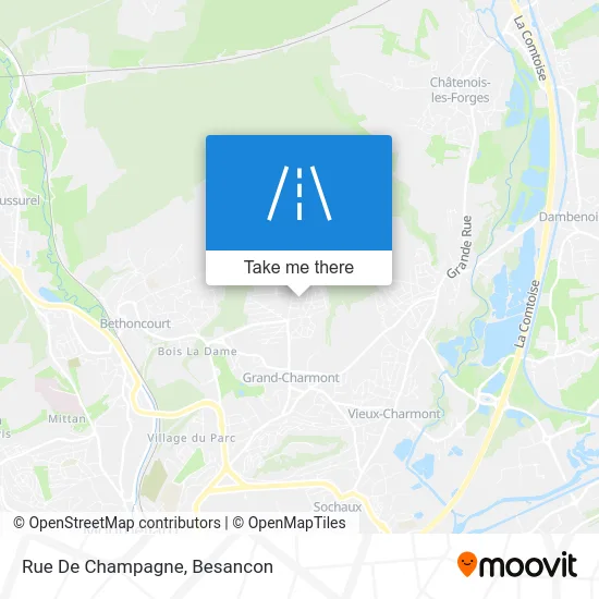 Rue De Champagne map