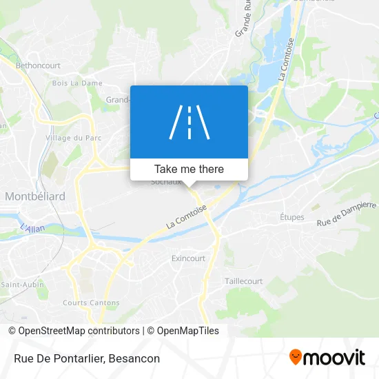 Rue De Pontarlier map