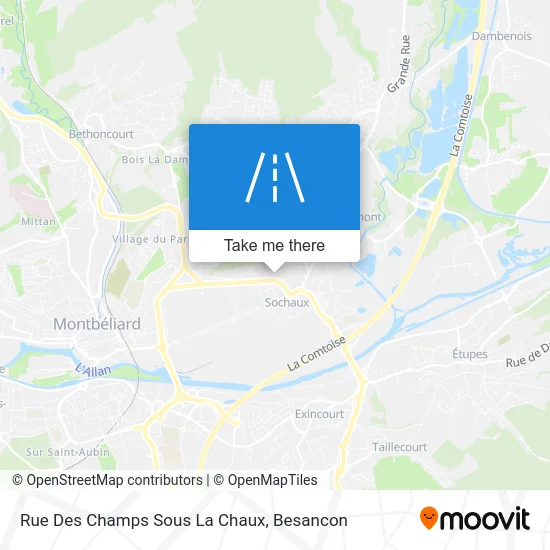 Rue Des Champs Sous La Chaux map