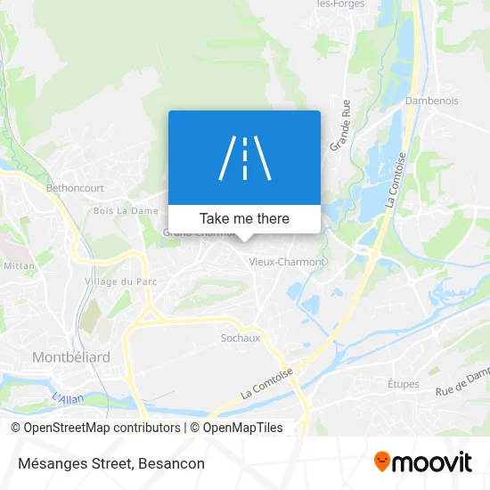 Rue Des Mésanges map