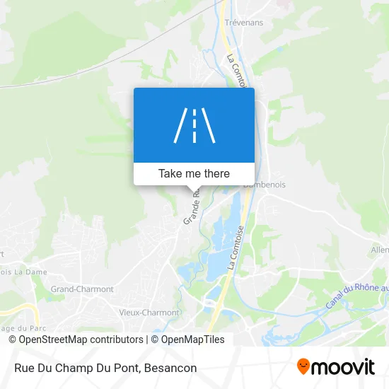 Rue Du Champ Du Pont map