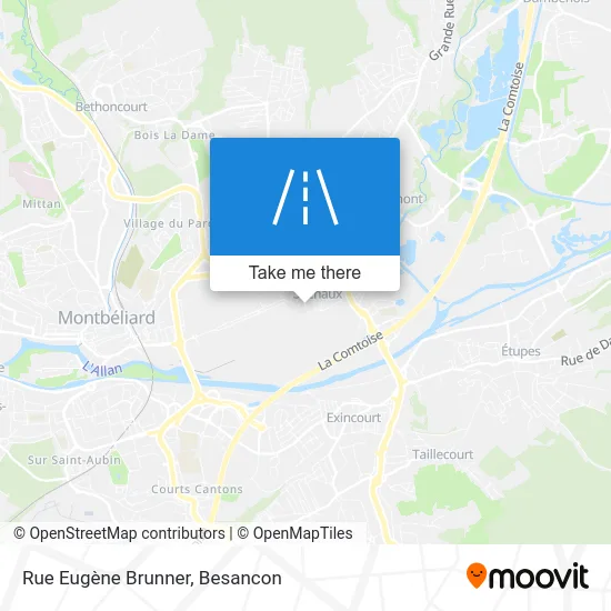 Rue Eugène Brunner map