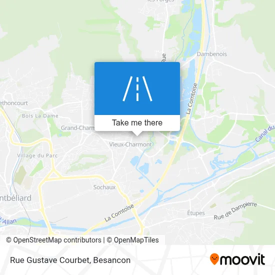 Rue Gustave Courbet map