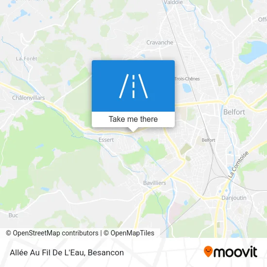 Allée Au Fil De L'Eau map