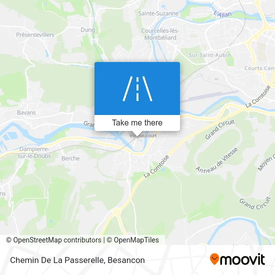 Chemin De La Passerelle map