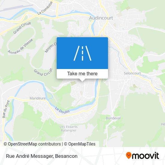 Rue André Messager map