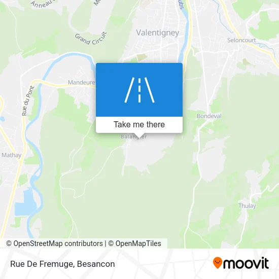 Rue De Fremuge map