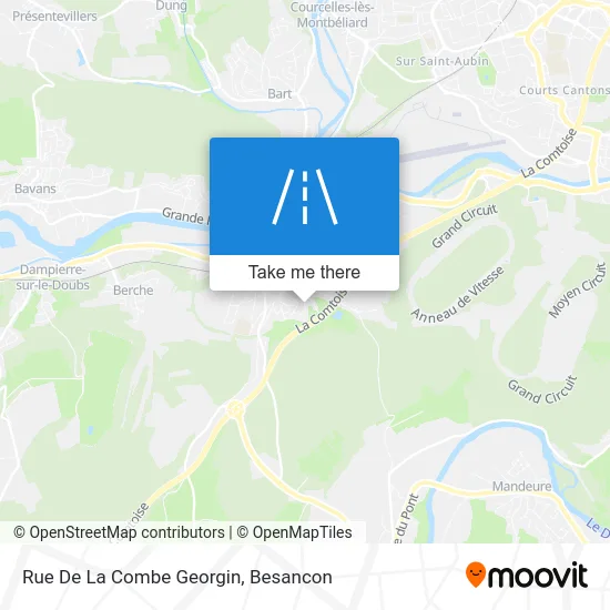 Rue De La Combe Georgin map