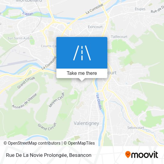 Rue De La Novie Prolongée map