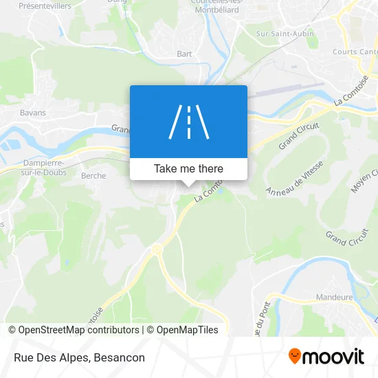Rue Des Alpes map