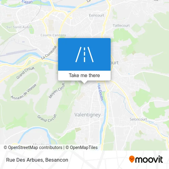 Rue Des Arbues map
