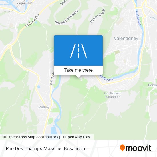 Rue Des Champs Massins map