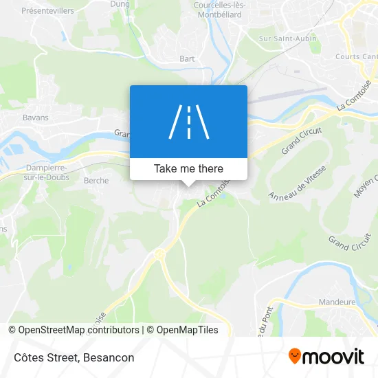 Rue Des Côtes map