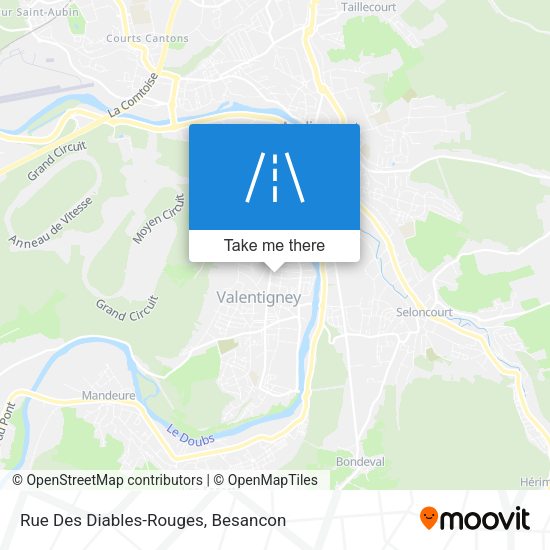 Rue Des Diables-Rouges map